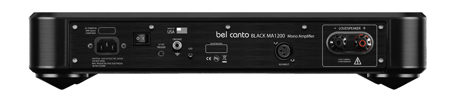 Black MA1200 Back Panel